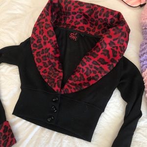 Lip service crop sweater